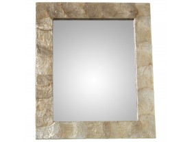 Espejo pared Grubor marco nacar beige