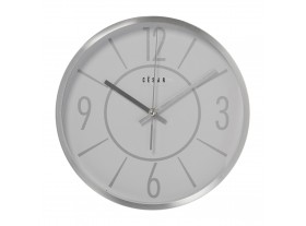 Reloj pared redondo marco aluminio D30