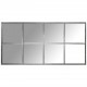 Espejo pared ventana Chavazin 80x160 metal plata rozado