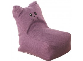 Puf saco gato infantil violeta