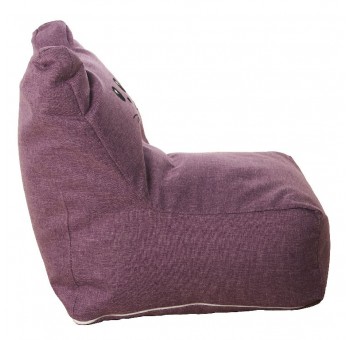 Puf saco gato infantil violeta
