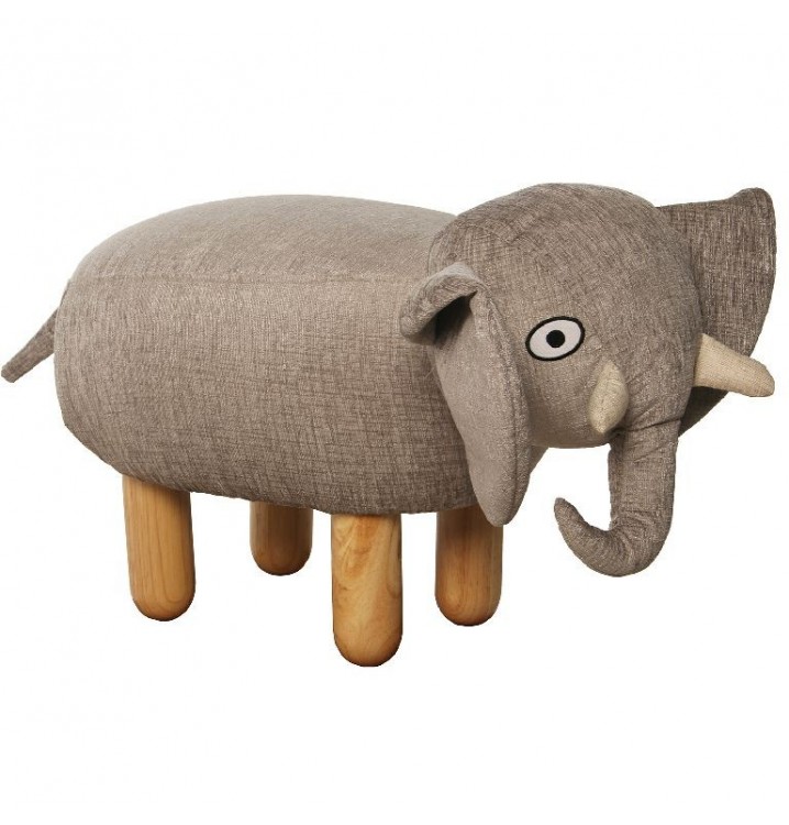Taburete infantil Elefante patas madera