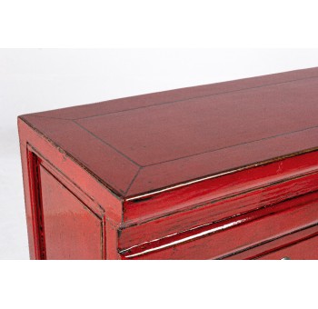 Consola oriental Kiyonaga madera roja