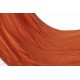 Hamaca Eluney cuerda blanca flecos tela naranja