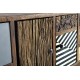 Mueble Tv Brittany madera de mango 2 puertas 3 cajones