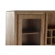 Mueble botellero Aleida madera marrón y ratán natural