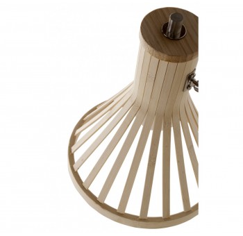 Lámpara de pie Niara bambú y metal