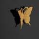 Armario alto Butterfly negro y dorado