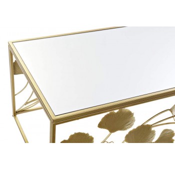 Mesa de centro Novak dorado y espejo