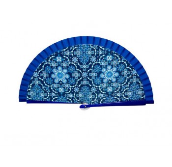 Abanico mosaico azul
