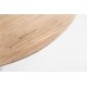 Mesa comedor redonda Emery madera natural