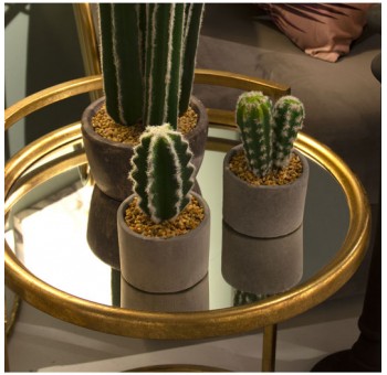 Planta artificial con maceta cactus artificiales surtidos
