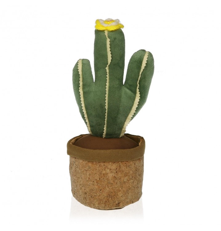 Sujetapuertas cactus pico flor amarilla