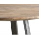 Mesa comedor redonda Shay madera y metal