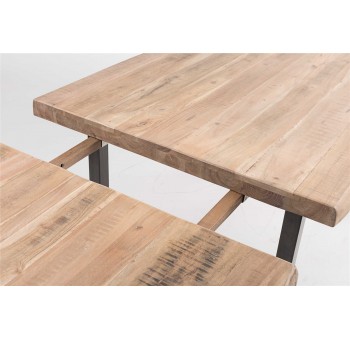 Mesa comedor extensible Danalard madera acacia