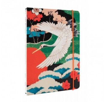 Cuaderno tapa rígida artesanal Japanese Crane Kokonote