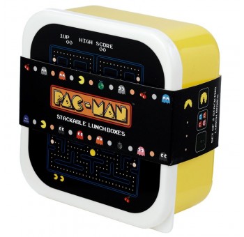Juego 3 tuppers Pac-Man Comecocos