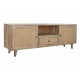 Mueble Tv Aldair madera y ratán natural 2 puertas 1 cajón