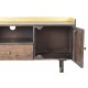 Mueble Tv Keiler madera mango detalle dorado Mid Century