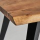 Mesa comedor Mejda hierro y madera de acacia 200