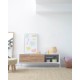 Mueble Tv Corak madera fresno blanco y natural