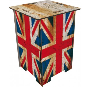 Taburete madera desmontable Union Jack Bandera inglesa