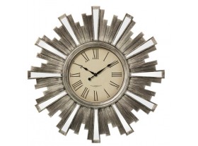 Reloj pared redondo Jagoda plateado