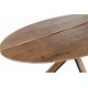 Mesa comedor ovalada madera acacia natural