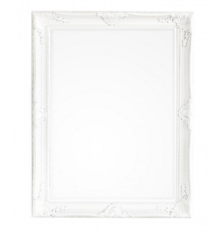 Espejo pared Crigmol blanco envejecido 90x120