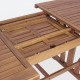 Mesa extensible jardín Crin 150-200X90 madera acacia