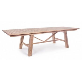 Mesa comedor extensible Draai madera de teca 220-300X100