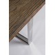 Mesa comedor Stuha acero y madera reciclado 220X100