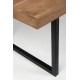 Mesa comedor akacija acero y madera de acacias 200X100