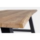 Mesa comedor Rolanda madera de teca y metal 240X100