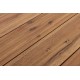 Mesa comedor Siluma acero y madera acacia 130X130