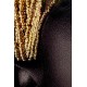 Cuadro cristal mujer labios dorados 90x140