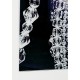 Cuadro cristal mujer con collares 90x140