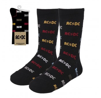 Calcetines AC DC Logo 40-46 negro