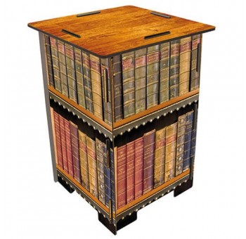Taburete madera desmontable libros