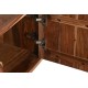 Mueble tv Sematy 2 puertas 1 cajón 1 cajonera madera natural