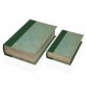 Caja libro verde clásica surtida