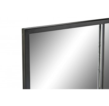 Espejo pared Ventana metal negro 90x120 vertical