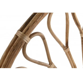 Cabecero cama Bambe ratán bambú natural detalle girasol