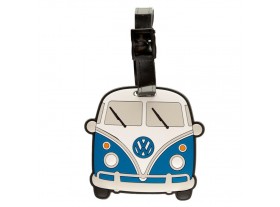 Etiqueta identificador maleta Volkswagen Camper azul