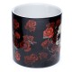 Maceta cerámica Calavera y rosas