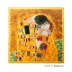 Pañuelo cuello decorado 90x90 El Beso Gustav Klimt