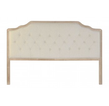 Cabecero cama Liss roble poliester beige