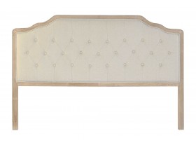 Cabecero cama Liss roble poliester beige