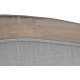 Cabecero cama Liss roble poliester gris claro detalle marco hueco central