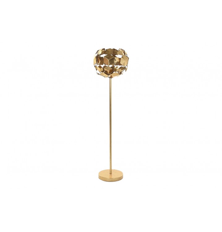 Lámpara suelo Cubit metal dorado detalle geométrico